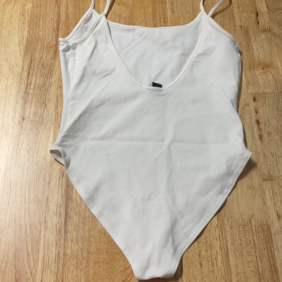 Forever 21 Scoop Back White Cami Bodysuit - Picture 6 of 10